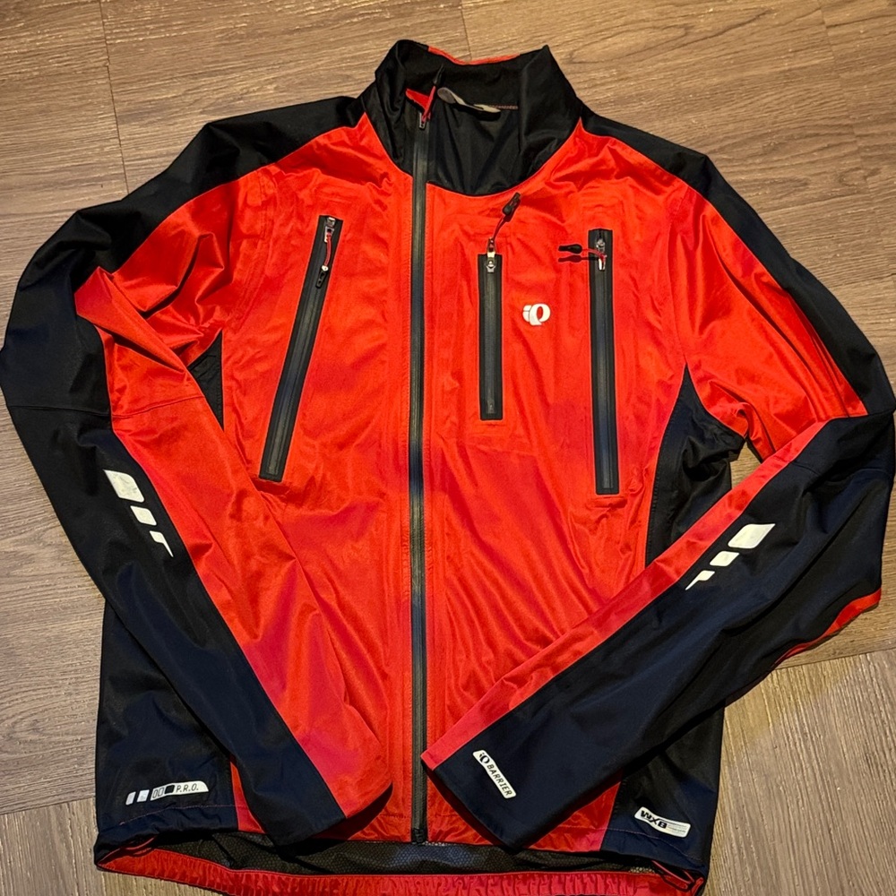 PRO PEARL iZUMI Men’s P.R.O. Barrier WXB Cycling Jacket – Red/Black, Size XL